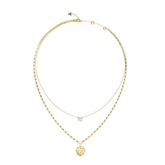 GUESS Halskette WILD FLOWER Gold aus Stahl