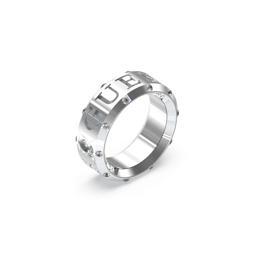 GUESS Damenring JUST GUESS Silber mit Kristallen