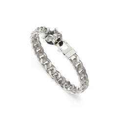 GUESS Herrenarmband GUESS PANTHER Silber