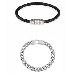 GUESS Damen Schmuckset Exagon Edelstahl Silber