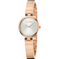 Calvin Klein Authentic 28mm Damenuhr in Silber Roségold aus Edelstahl - K8G23646