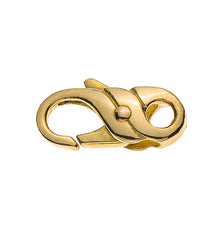 Karabiner Fantasie Gelbgold 750, 14x6mm, verstiftet