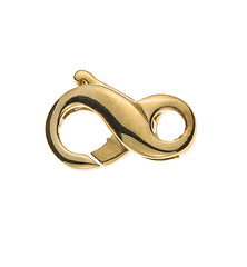 Karabiner 8-er Form Gelbgold 750, 13x7mm, 1.5gr
