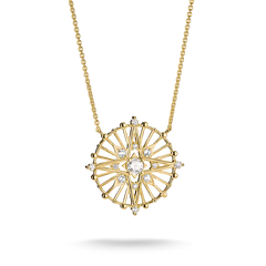 THOMAS SABO Kette Talisman Stern mit weissem Zirkonia Silber oder Goldfarben - KE2393-M01-14
