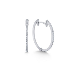 Weissgold-Ohrringe mit Diamanten - KP0000560