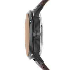 Fossil TOWNSMAN Herrenuhr Automatik Skeleton Schwarz Braun 44mm - ME3098