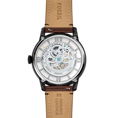 Fossil TOWNSMAN Herrenuhr Automatik Skeleton Schwarz Braun 44mm - ME3098
