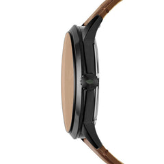 Fossil TOWNSMAN Herrenuhr Automatik Schwarz Braun 48mm Leder - ME3155