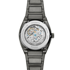 Fossil EVERETT Herrenuhr Automatik Gunmetal Grau 42 mm Edelstahl - ME3206