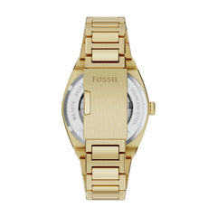Fossil EVERETT Herrenuhr Automatik Gold Grün Edelstahl 42 mm - ME3276