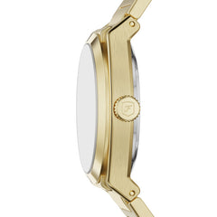 Fossil EVERETT Herrenuhr Automatik Gold Grün Edelstahl 42 mm - ME3276