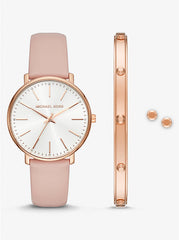 Michael Kors Pyper Rose Gold Watch and Jewelry Gift Set - MK1078S