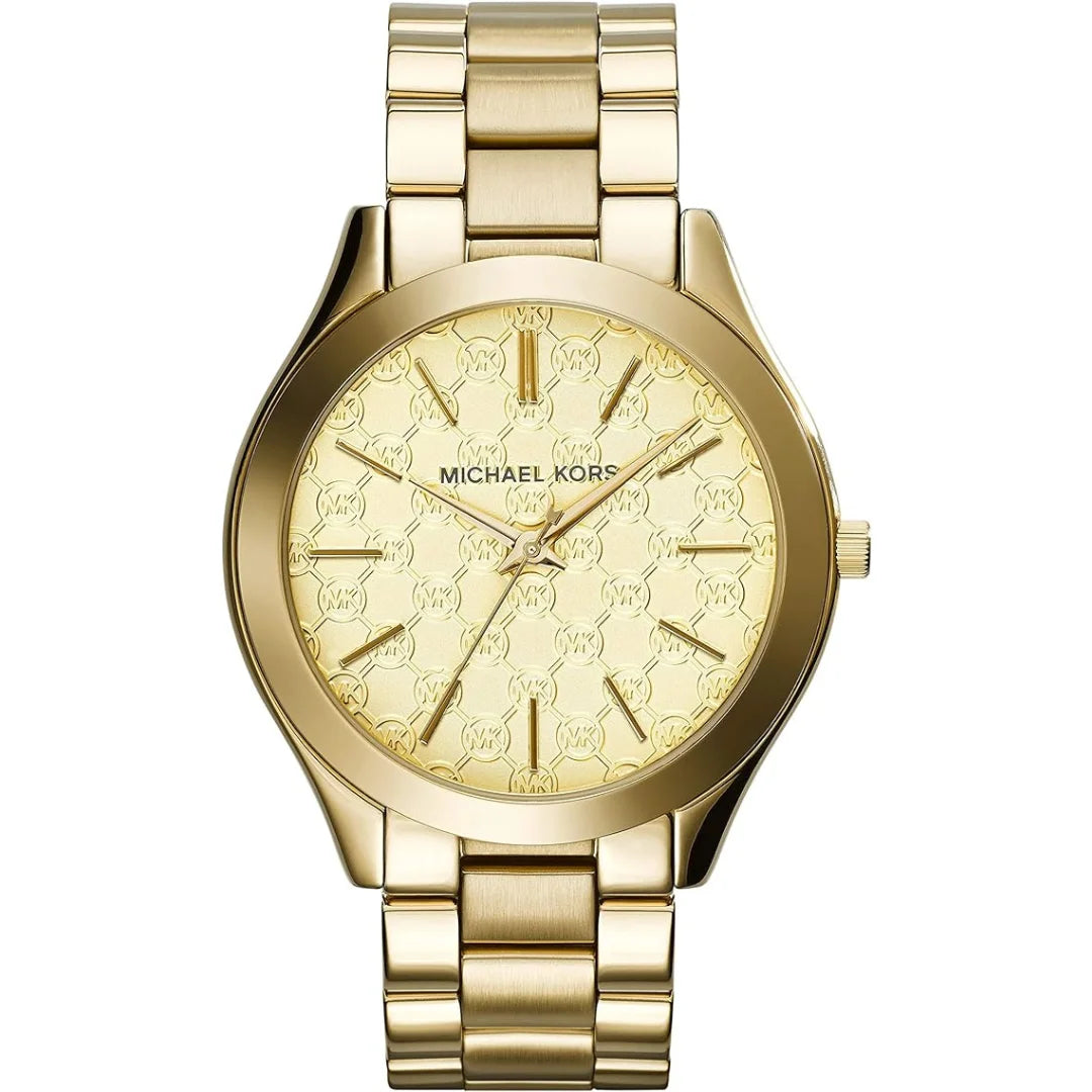 Michael Kors Slim Runway Quarz Damenuhr in Gold - MK3335