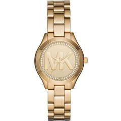 Michael Kors Mini Slim Runway Damenuhr in Gold - MK3477