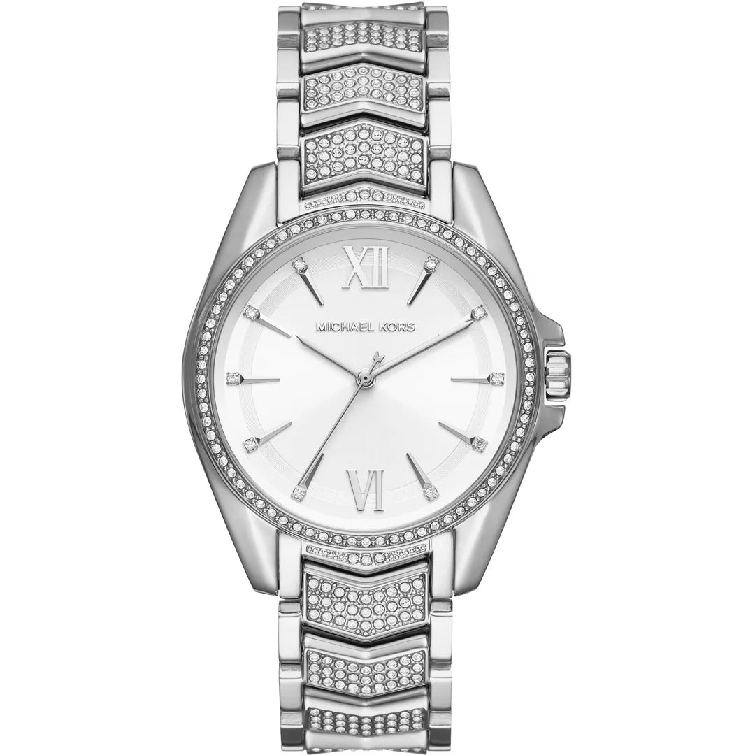 Michael Kors Whitney Silver Quarz Damenuhr in Silber - MK6687