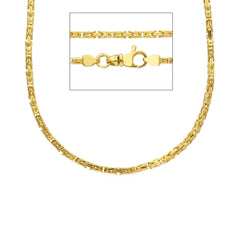 Massive Königsketten Halsketten – 18K 750 Gelbgold - MZM050GG