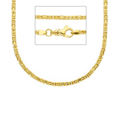 Massive Königsketten Halsketten – 18K 750 Gelbgold - MZM050GG