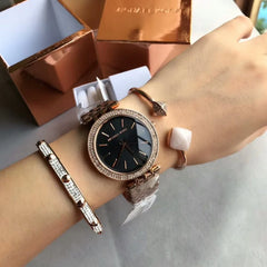 Michael Kors Damenuhr aus Rosé Edelstahlband - MK3402