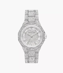 MichaelKors Raquel 3-Zeiger-Werk Pavé Edelstahl Damenuhr - MK4691