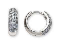 Creolen Weissgold 750 mit 44 Brillanten 0.48ct