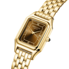 Rosefield Damenuhr Octelle Gold Braun