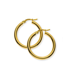 Kreolen Gelbgold 750 Runddraht 26mm
