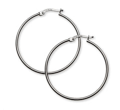 Creolen Weissgold Runddraht 750 D 30mm B 1.5mm