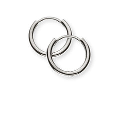 Creolen Weissgold 750 Rund-Profil 12.5mm