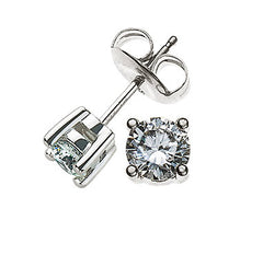Ohrstecker Solitär Weissgold 750 0.76ct.