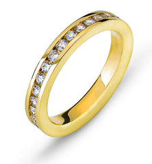 Eternity Ring Gelbgold 750 mit 31 Brillanten Kanalfassung