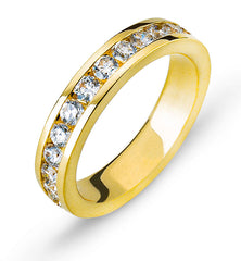Eternity Ring Gelbgold 750 mit 25 Brillanten Kanalfassung