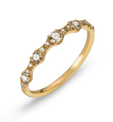 Ring Gelbgold 750 mit 19 Brillanten 0,43 ct.