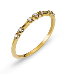 Ring Gelbgold 750 mit 7 Brillanten 0,11 ct.