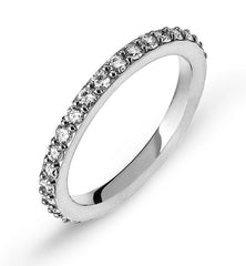 Eternity Ring Weissgold 750 mit Brillanten in Kornfassung