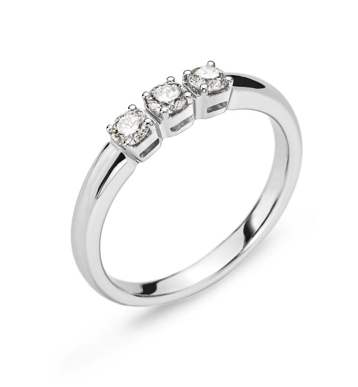 Ring Trilogy Weissgold 750 mit 3 Brillanten