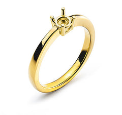Solitär Ring Rohling Gelbgold 750 für 0.33 ct.