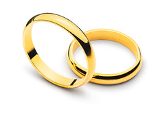 Trauring halbrund Gelbgold 750 3.4mm