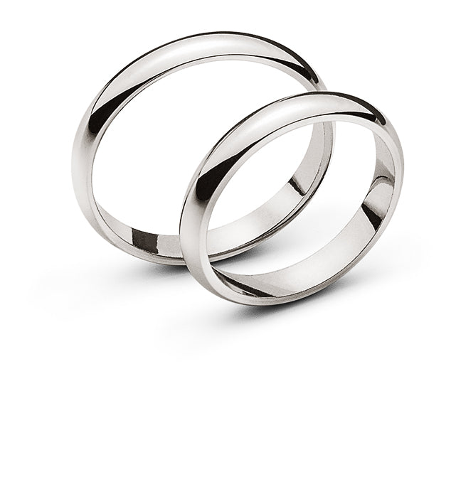 Trauring Weissgold 750 3.4mm