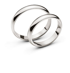 Trauring Weissgold 750 3.4mm