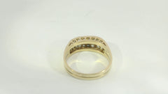 18K Gelbgold Ring 6,1g mit 22 Diamanten