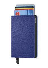 Secrid Slimwallet Crisple Blue mit Gravur - SC-Blue