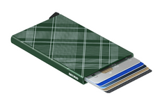 Secrid Cardprotector Laser Structure Tartangreen mit Gravur - CLa-Tartangreen