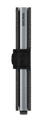 Secrid Miniwallet Stitch Linea Black mit Gravur - MSt-Linea Black