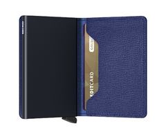 Secrid Slimwallet Crisple Blue mit Gravur - SC-Blue