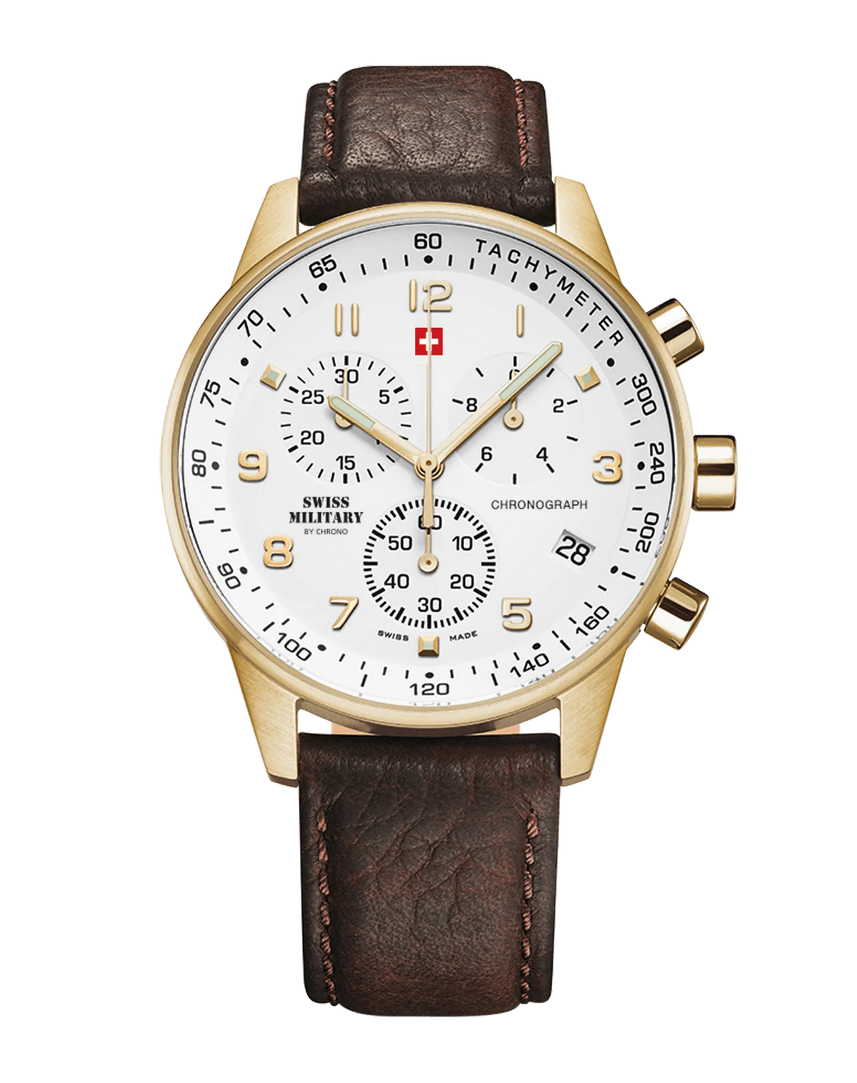 Swiss Military by Chrono Minimalistischer Chronograph Herrenuhr - SM34012.07