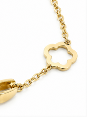Baby Kinder Gelbgold ID-Armband mit Stern & Gratis Gravur - BB1439