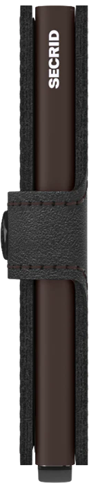 Secrid Miniwallet Original Black-Brown mit Gravur - M-Black-Brown