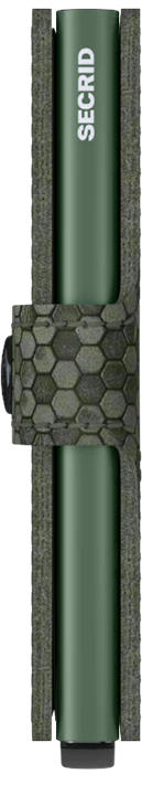 Secrid Miniwallet Hexagon Green mit Gravur - MHe-Green