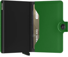Secrid Miniwallet Matte Bright Green mit Gravur - MM-Bright Green