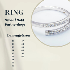 Bagues partenaires argent/or avec gravure gratuite - bague femme et homme - SGB-632/4.5